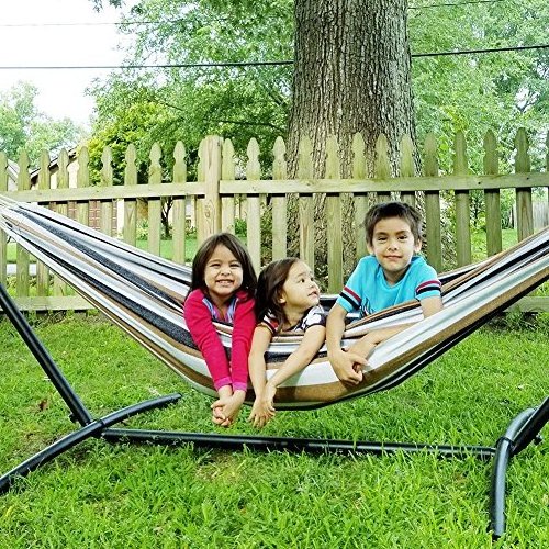 Folding Hammock Stand With Space Saving Steel Stand Includes Carrying Case Portable Easy Storage Hammocks for Camping