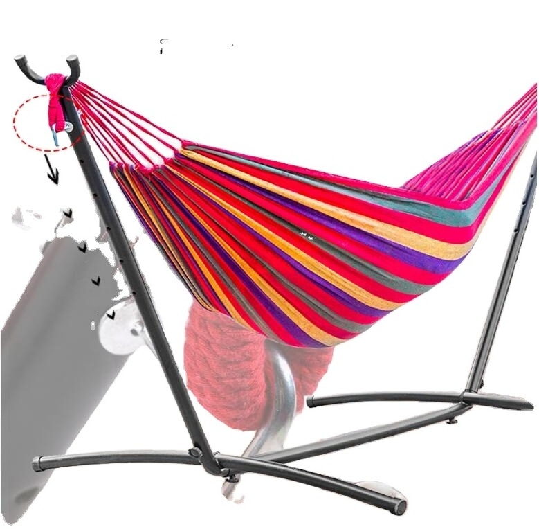 Folding Hammock Stand With Space Saving Steel Stand Includes Carrying Case Portable Easy Storage Hammocks for Camping