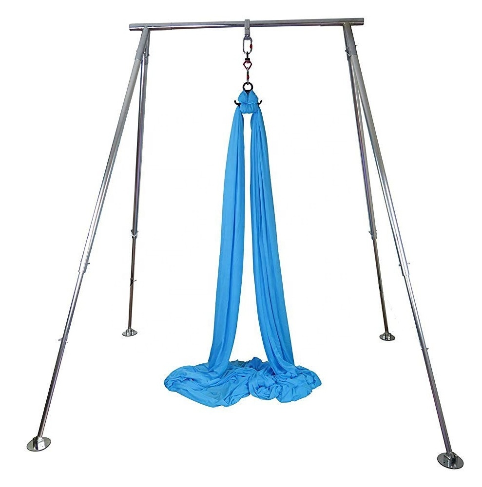 Air Yoga Equipment Aerial Yoga Hammock Height Adjustable Foldable Sturdy Durable Yoga Swing Stand Hanging Frame