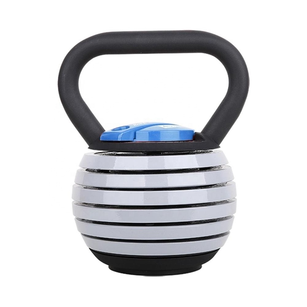 Adjustable Kettlebell Set with Selective Weight Plates 9kg 20lb Weight Adjust Kettlebell Fitness Gym Weights