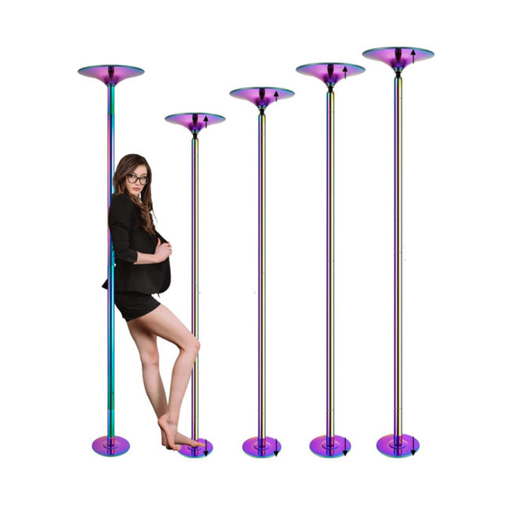 Adjustable 45mm Steel Pole Dance Static & Spinning for Home Studio Club & Gym Custom Logo Excellent for Body Use