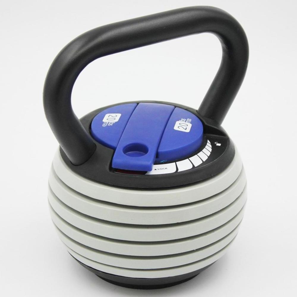 Adjustable Kettlebell Set with Selective Weight Plates 9kg 20lb Weight Adjust Kettlebell Fitness Gym Weights