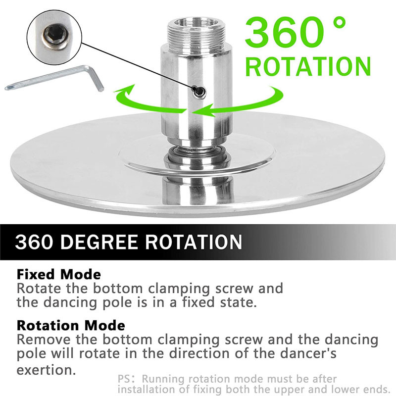 Dancing Pole 45mm Stage For Bar Studio Show,Spinning Static 2235 To 2745mm  Full Kit Home Modern Removable Fitness Dance Pole