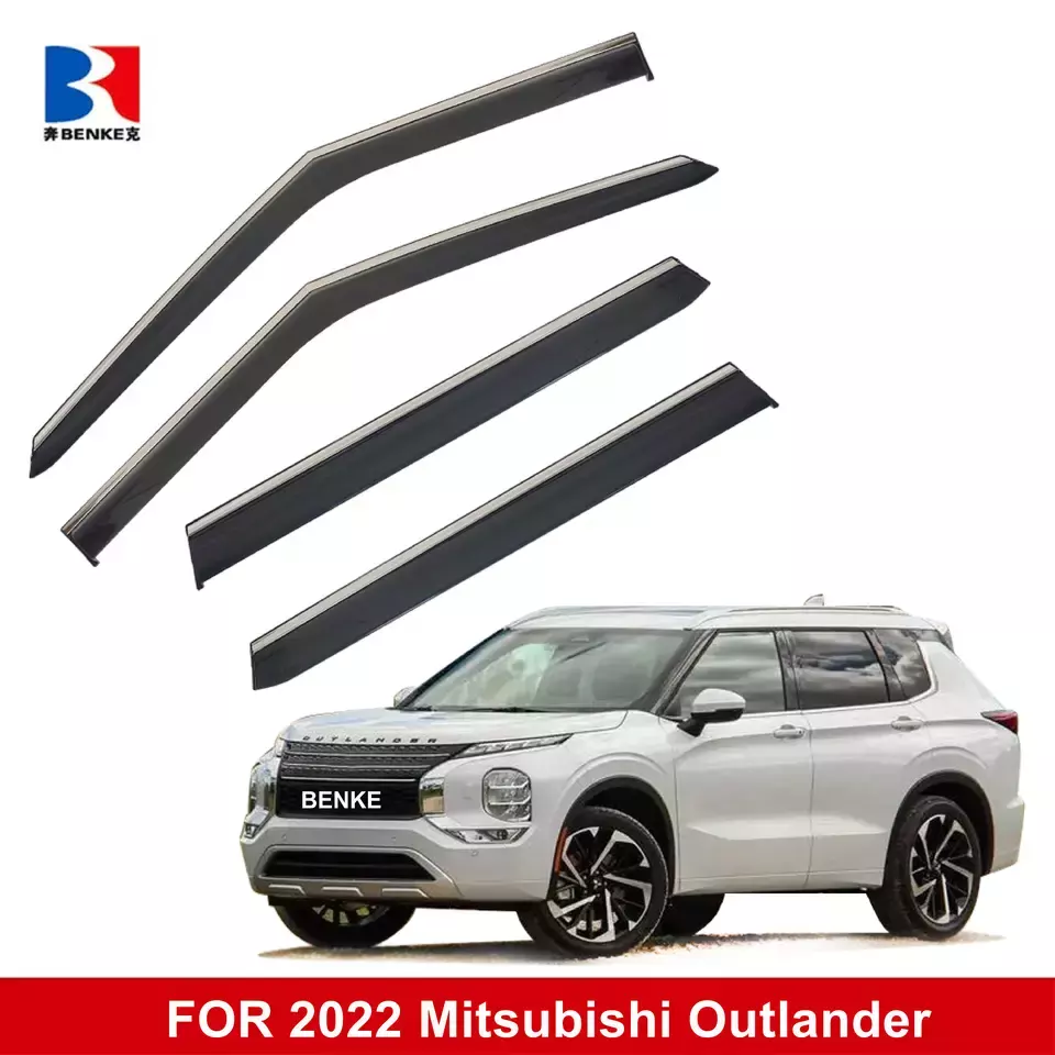 Injection Auto Window Visor Weather Rain Shields Sun Guards Wind Deflectors For Mitsubishi New Outlander 2022 Car Accessories