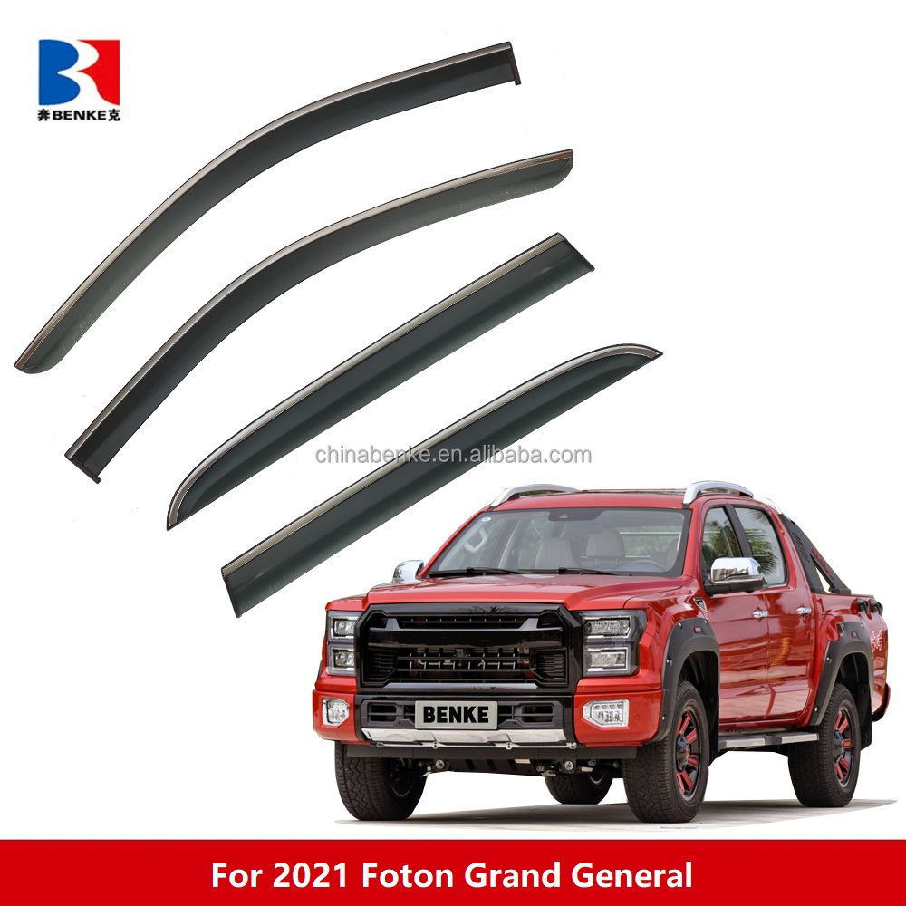 Auto Parts Pick up Truck Car Side Wind Deflector Visor Door Sun and Rain Guard Window Visor for Foton Grand General