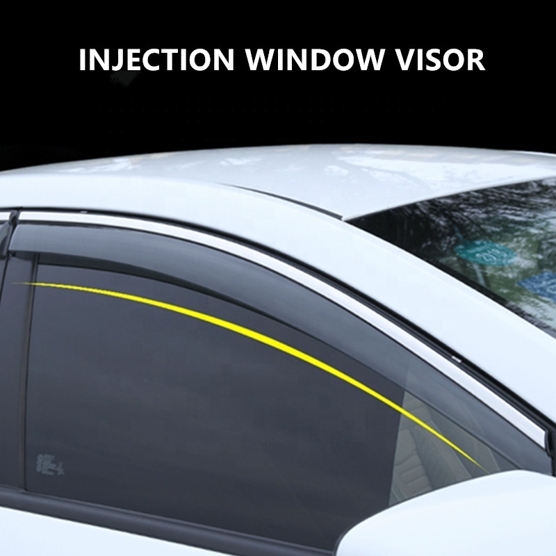 Injection Auto Window Visor Weather Rain Shields Sun Guards Wind Deflectors For Mitsubishi New Outlander 2022 Car Accessories