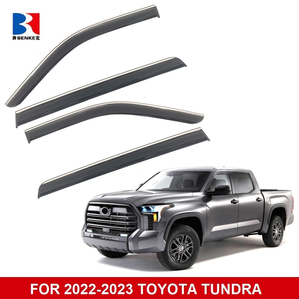 FOR TOYOTA  TUNDRA 2014-2021 / 2022-2023 Window visor deflector rain guard sun shield