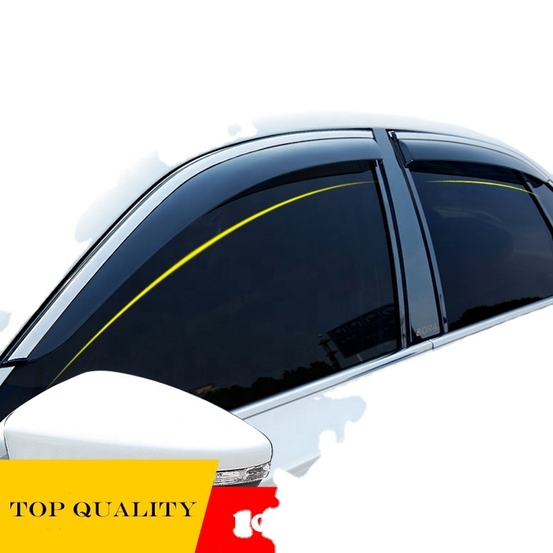 Car Wind Deflector for TOYOTA VENZA 2021 Wind Visors Rain sun Guards rain shield door Window visor