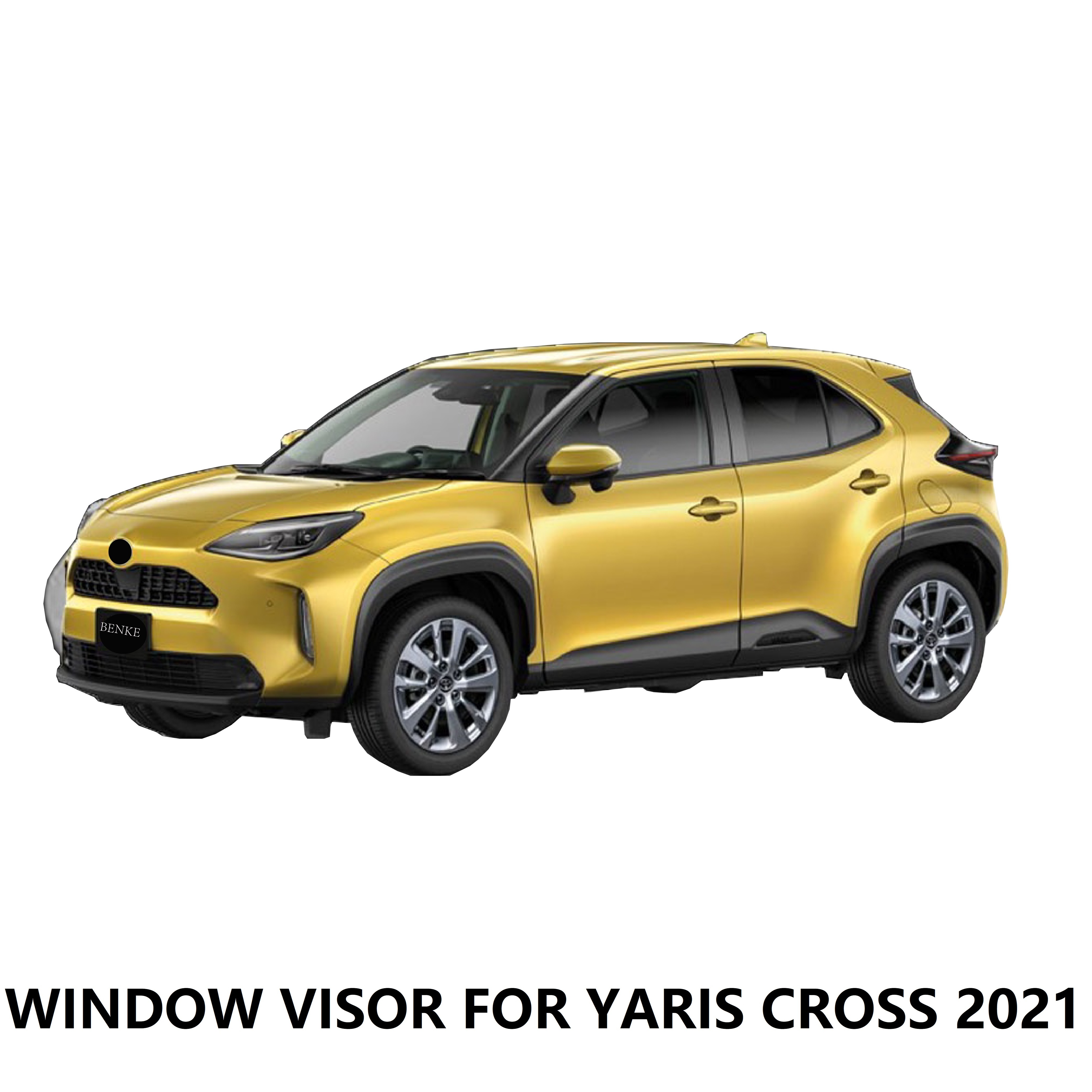 For TOYOTA YARIS CROSS  2021+ Car Door Rain Guard Side Windows Sun Visor Wind Deflector