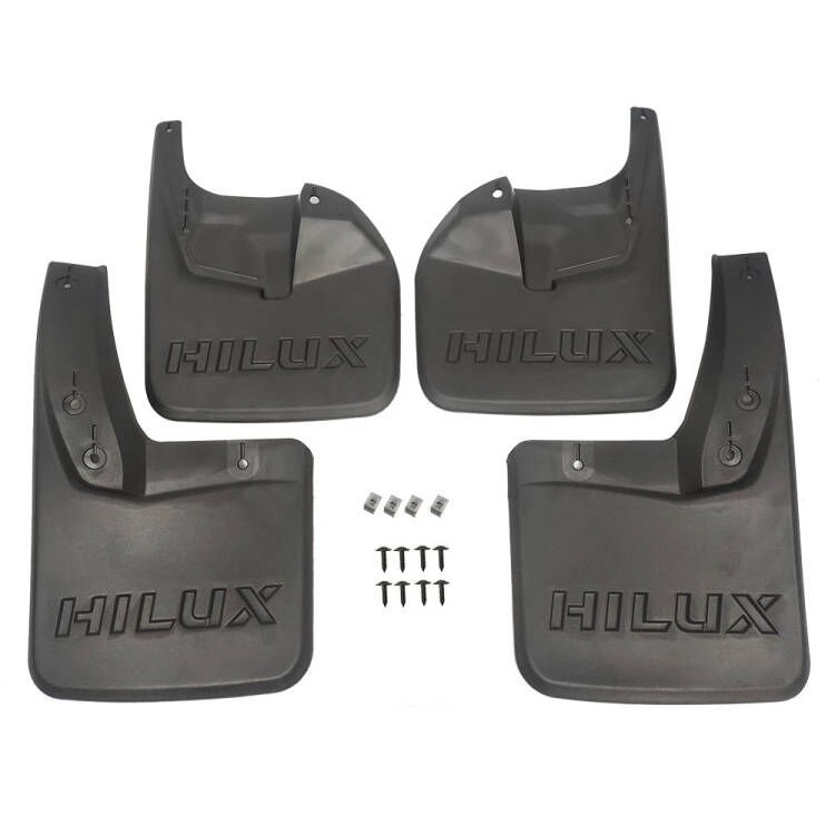 MUDFLAP splash guards for toyota Hilux VIGO REVO Pick Up Accessories Aftermarket Mud Flaps Black Splash Guards Plastic Mudguard