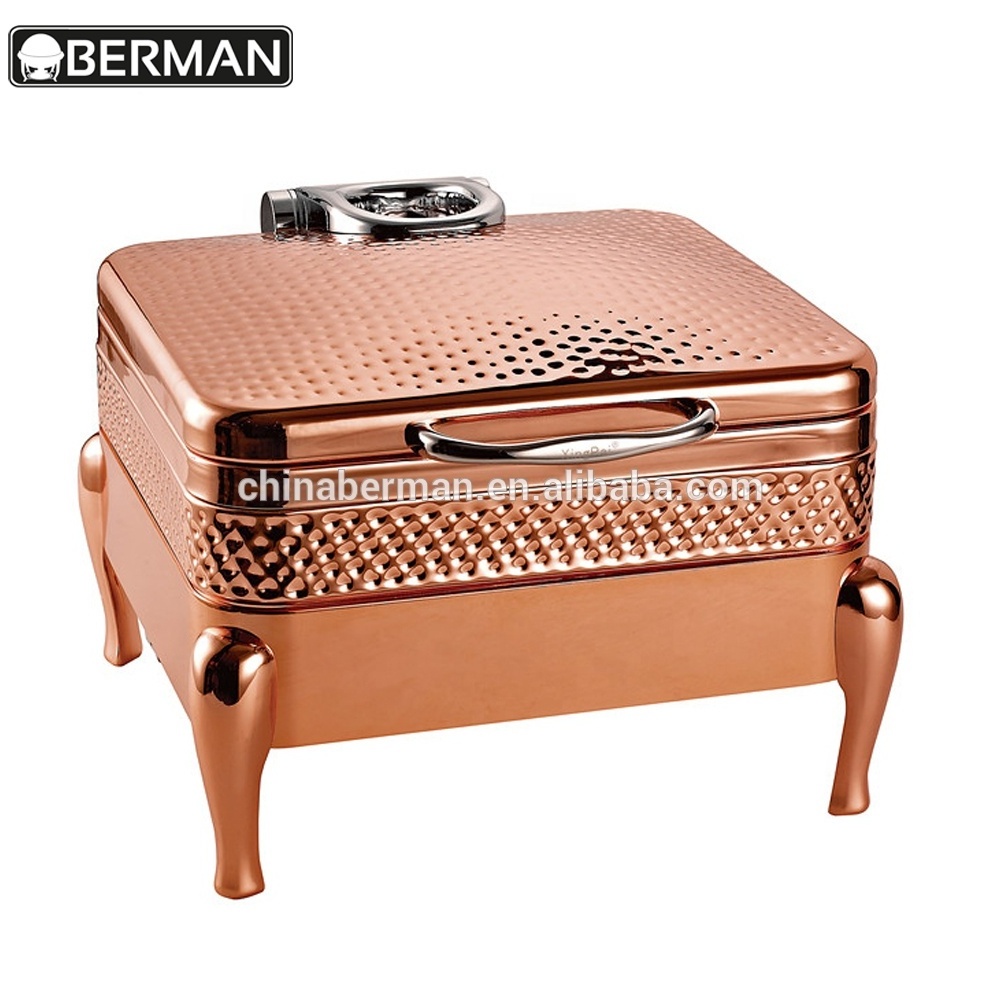 Rose gold chafing dish buffer food warmer , chafing dishes for catering in rose gold