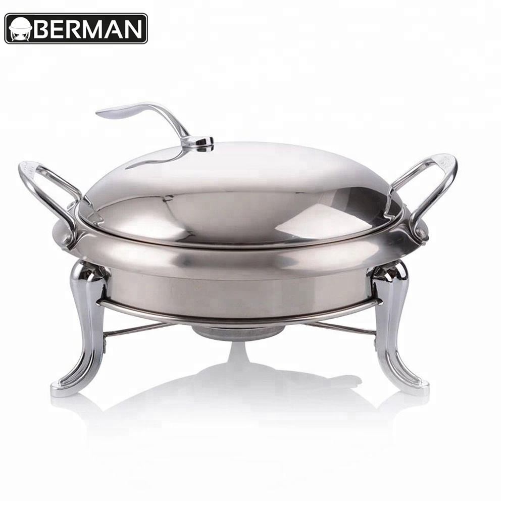 Stainless steel candle food warmer india , buffet food warmer catering serving dishes