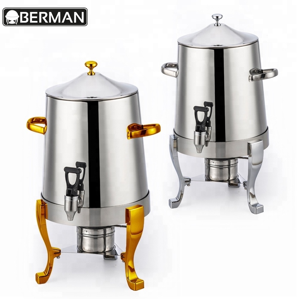 Guangzhou coffee dispenser machine stainless steel gold legs cheap hot coffee tea sugar dispenser