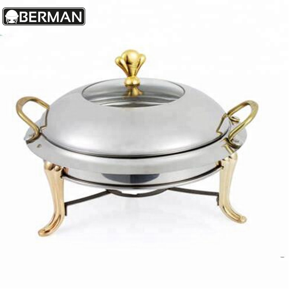 Stainless steel candle food warmer india , buffet food warmer catering serving dishes