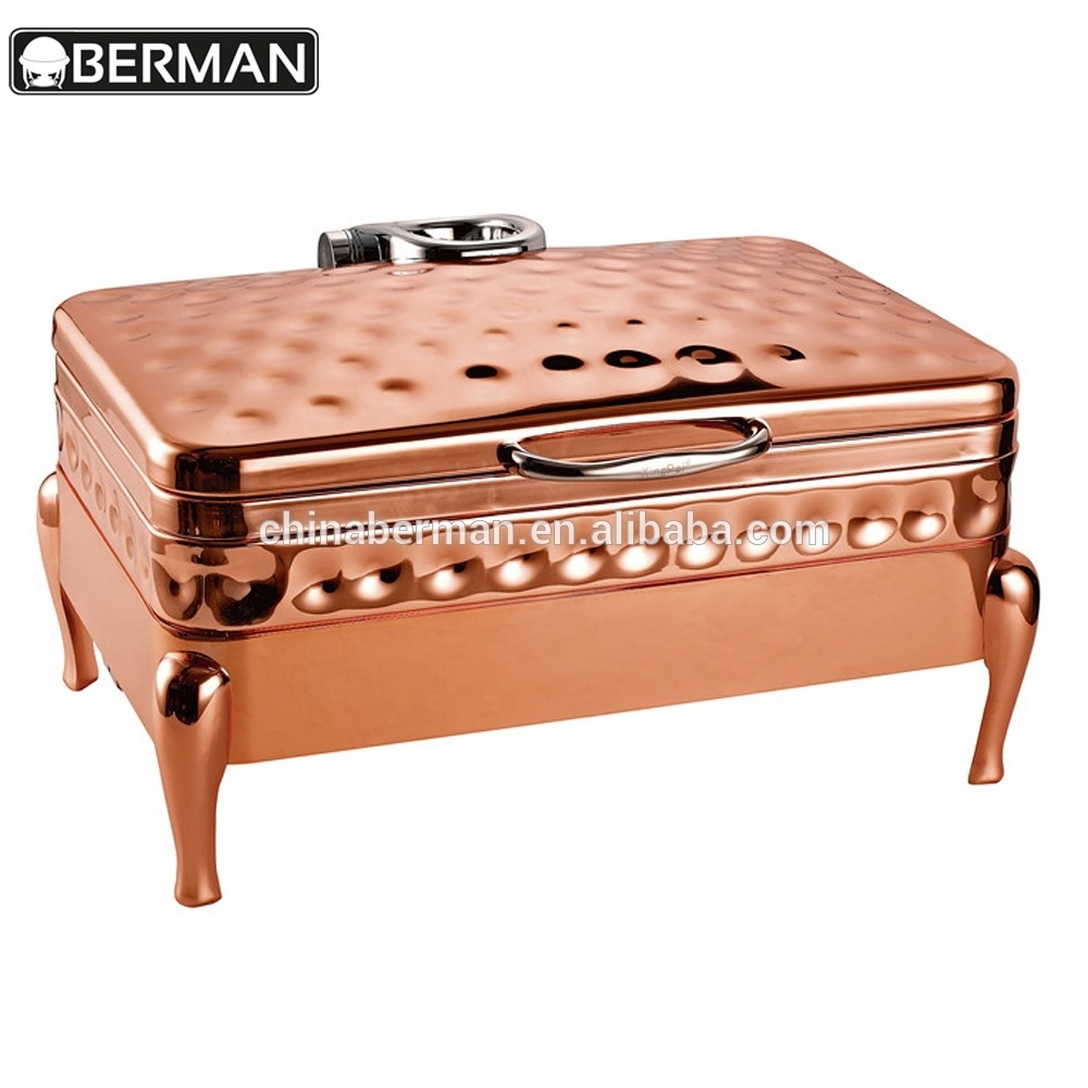 Rose gold chafing dish buffer food warmer , chafing dishes for catering in rose gold