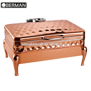 Rose gold chafing dish buffer food warmer , chafing dishes for catering in rose gold