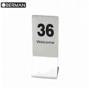 Buffet catering accessories stainless steel table number stand , restaurant table number holder