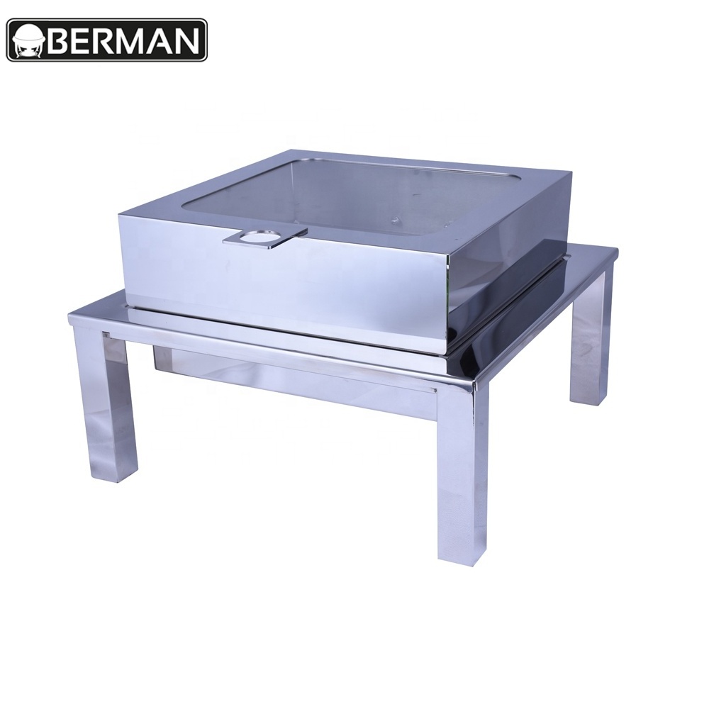 Wholesale berman handmade hammered chafing dish rose gold buffet food container commercial kitchen appliances for sale