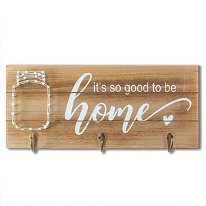 Farmhouse Signs Custom Key Holder with String Art Wall Decor Sign