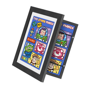 Factory Kids Art Frame Front Opening Display For Kids Artwork Photos Crafts Drawing Wood shadow box Picture Frame