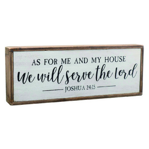 Farmhouse Home Decor Wood Rustic Wall Sign Plaque Bible Verse Sign