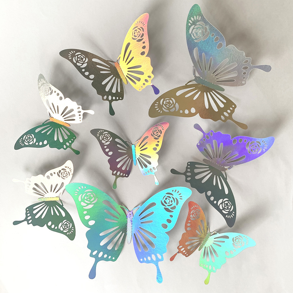 New deign 3d butterfly wall decals home decoration