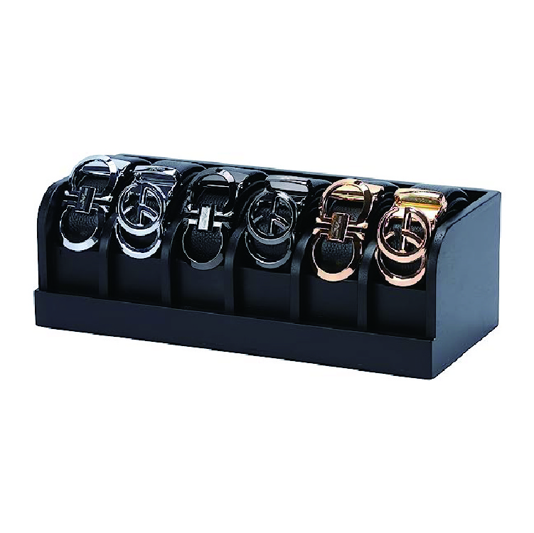 6 Grids Belt Rack Organizer Box for Closet and Drawer Belt Storage Organizer and Displayer for Men Women