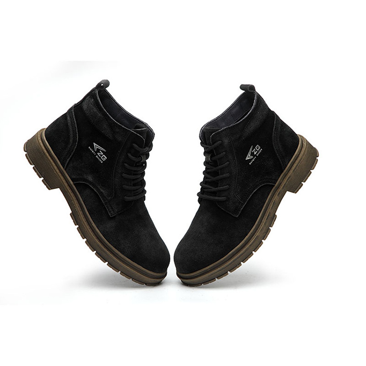 Italian work boots insulated high quality suede leather