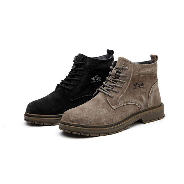 Italian work boots insulated high quality suede leather