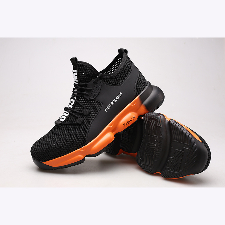 SAFETYLEADERS Work shoes lightweight breathable super carbon composite fiber toe safety summer