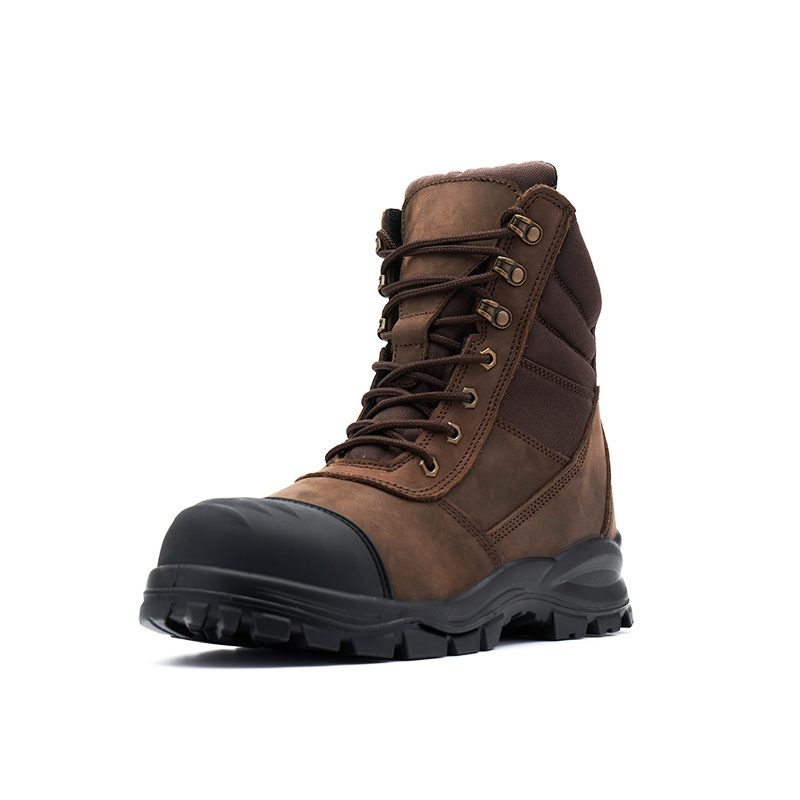 Hot Sale Unisex Men Leather Shoes Industrial Mining Steel Toe Cap Safety Boots With Best Service