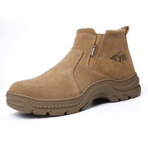 Wholesale Price Hot suede leather rubber outsole anti-puncture anti-smash work safety boots for welding men