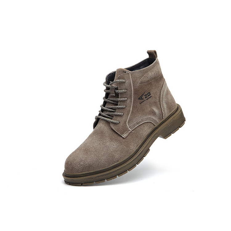 Italian work boots insulated high quality suede leather