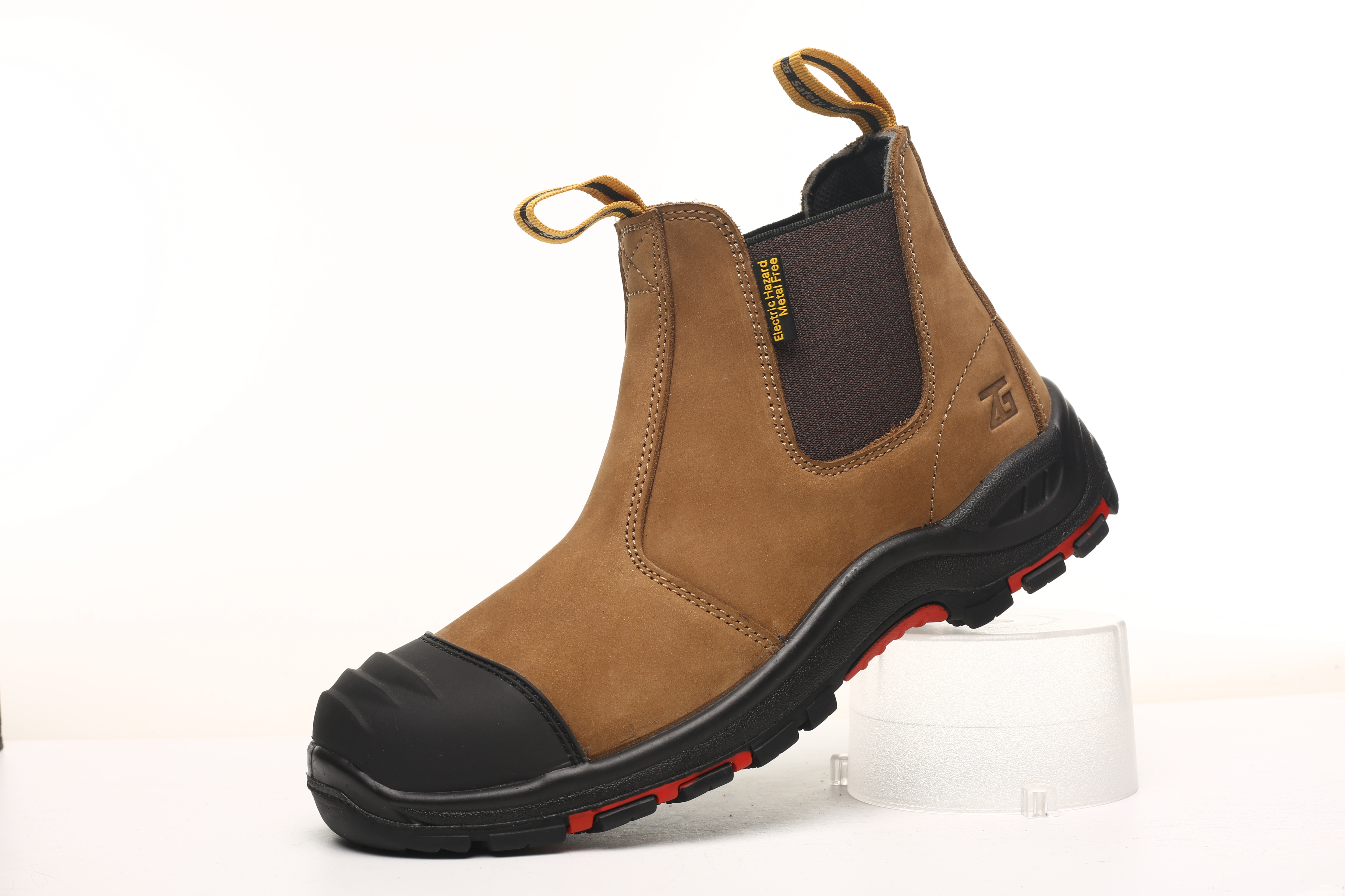 High quality Composite Toe  Nubuck Leather crazy horse leather safety boots