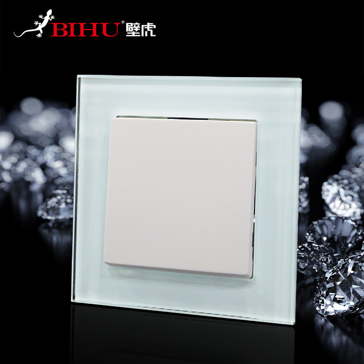 High Quality Glass Lighting Glass Plate modular Wall Switches