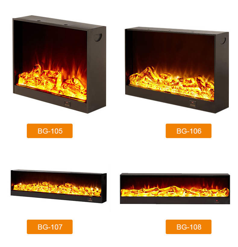 Factory Made Modern 800/1000/1200/1500/1800/2000mm 3D Electric Fireplace Water Vapor Steam Fireplace for Living Room and Hotel