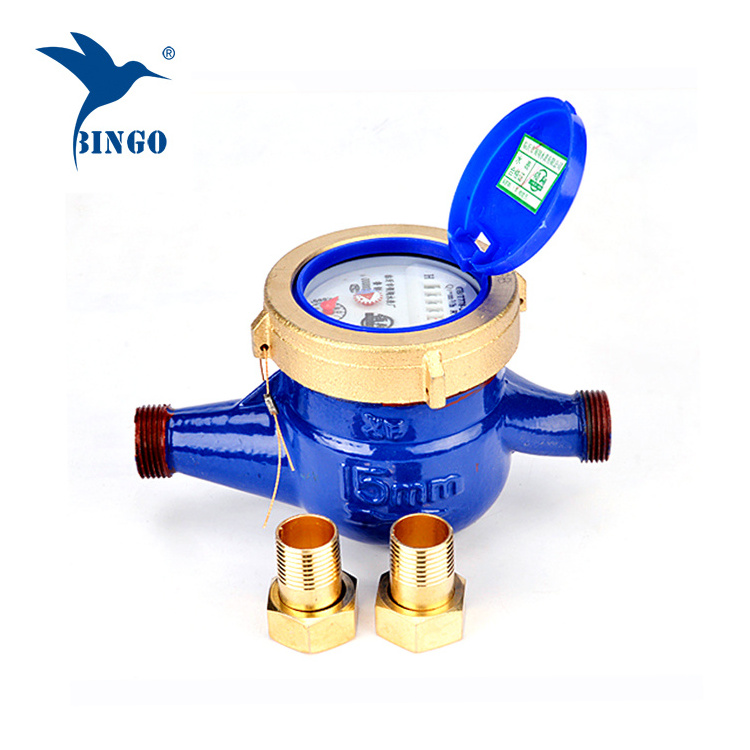 pulse output water meter or waste water meter Garden Home Single Water Flow Dry Table Measuring Tool 360 Rotary Counter Meter