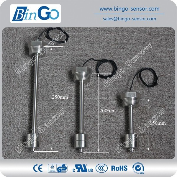 Level switch100mm to 500mm NPT connection vertical float level switch