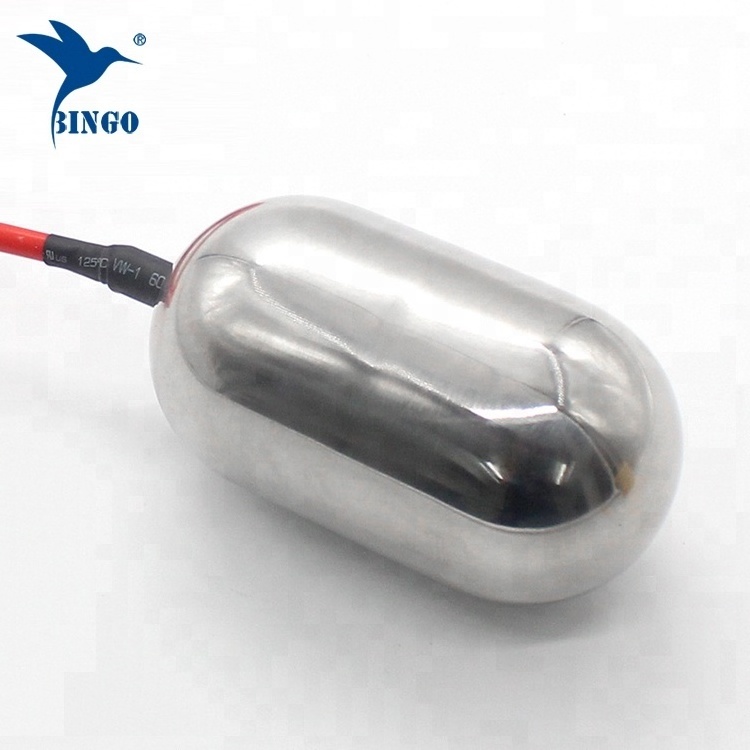 High temperature cable float level switch with inox float