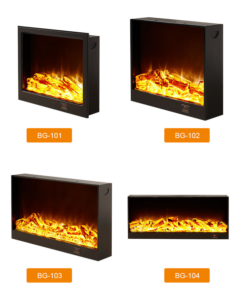 Factory Made Modern 800/1000/1200/1500/1800/2000mm 3D Electric Fireplace Water Vapor Steam Fireplace for Living Room and Hotel