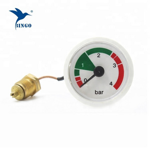 4 bar Capillary pressure gauge for boiler Wall hung boiler furnace air pressure gauge