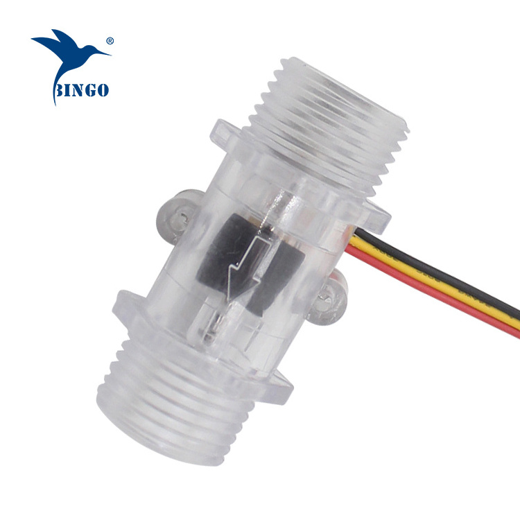 YF-B2 Water Flow Sensor Switch G1/2 Hall Effect Flow Meter Flowmeter 1-25L/min