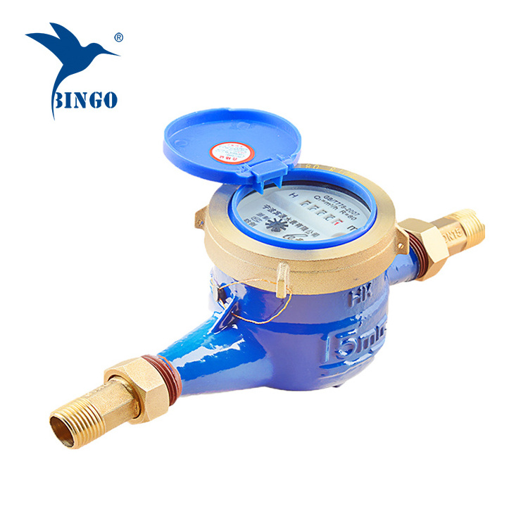 pulse output water meter or waste water meter Garden Home Single Water Flow Dry Table Measuring Tool 360 Rotary Counter Meter