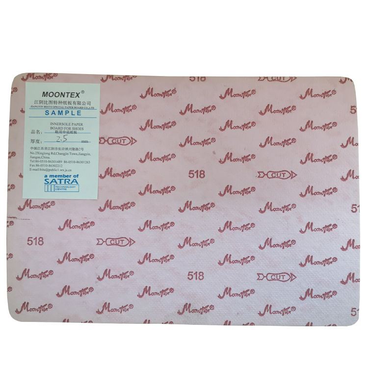 Insole paper board shoe sole linings and forming material sheet