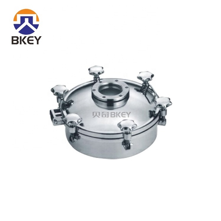 Small Stainless Steel Round Tank Manway Square High Pressure Quick Open Type Round Manhole Cover Price