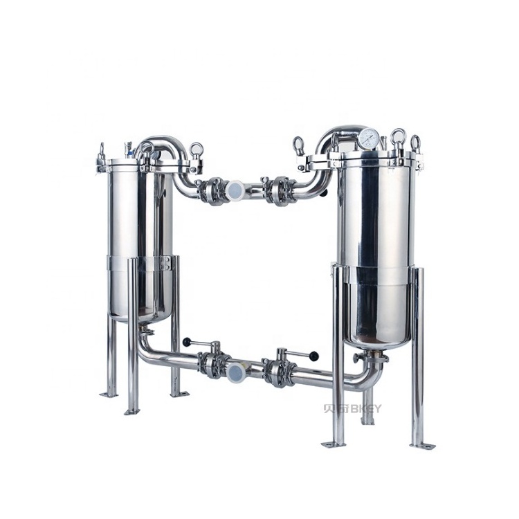 High Quality Stainless Steel Double Bag Filter Duplex Whisky Filter Liquor Filter Machine