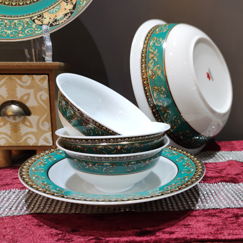 High end product ceramic dinner set dinner table set Christmas dinnerware sets with high quality