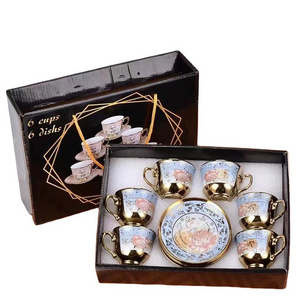 luxurious European style ceramic cups coffee & tea sets coffee cups set