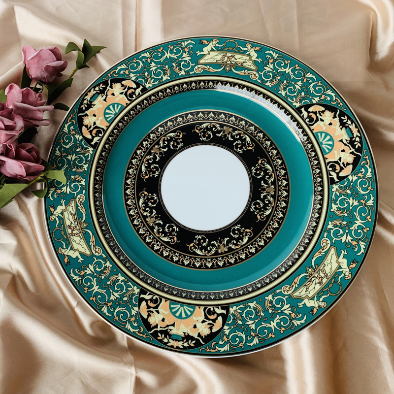 High end product ceramic dinner set dinner table set Christmas dinnerware sets with high quality