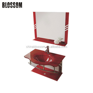 Hangzhou factory wholesale bathroom washing glass sink basin